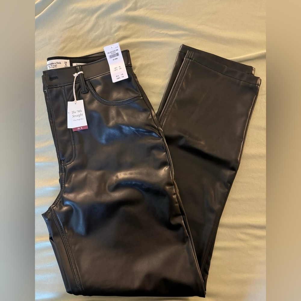 Abercrombie & Fitch Faux Leather Pants (NWT)